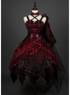 Yupbro Astoria Dark Gothic Tea Party Bridal JSK Set(Leftovers/Full Payment Without Shipping)
